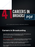 41 Careers in Broadcasting