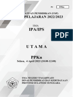 PPKN - Master Soal Usp Paket 1 2022-2023