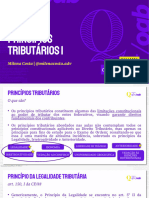 Tributário - Princípios Tributários I