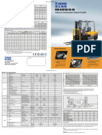 XCMG XCB-D - DT30-35-40 Diesel Forklifts Technical Specifications