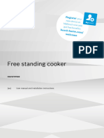 Free Standing Cooker: Register