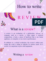 Writing A Review