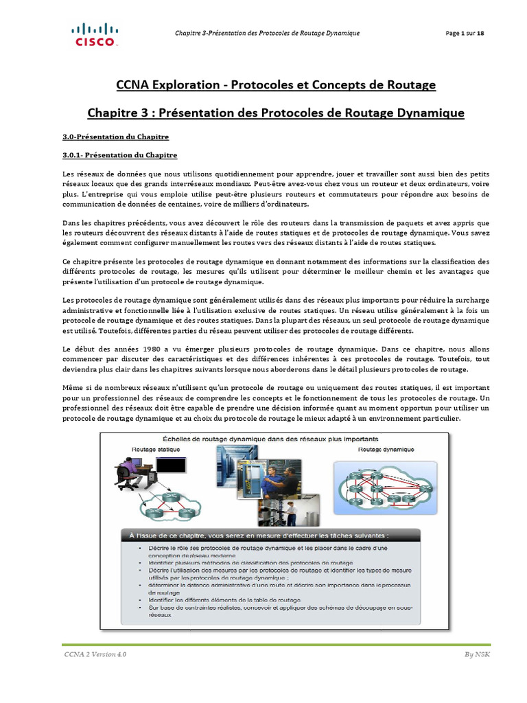Protocoles de Routage Dynamique CCNA 2 | PDF | Routage | Adresse IP
