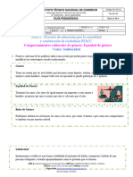 Pescc Comportamientos Culturales de Género. Equidad de Genero y Solidaridad Sexto A Undecimo 1