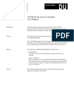1391B-ES AC Servo Controller User Manual: Document Update