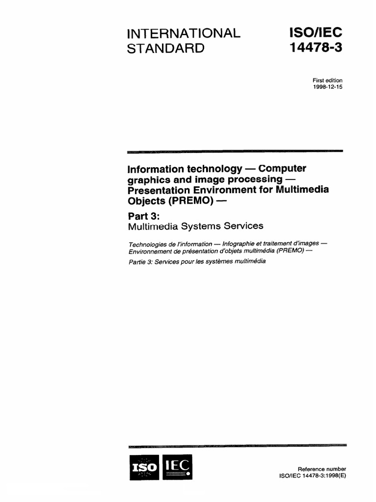 ISO IEC 14478-3-1998 Scan | PDF | International Organization For ...