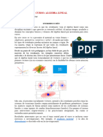 Introducción ALGEBRA LINEAL