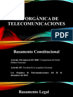 Exposicion Ley Organica de Telecomunicaciones