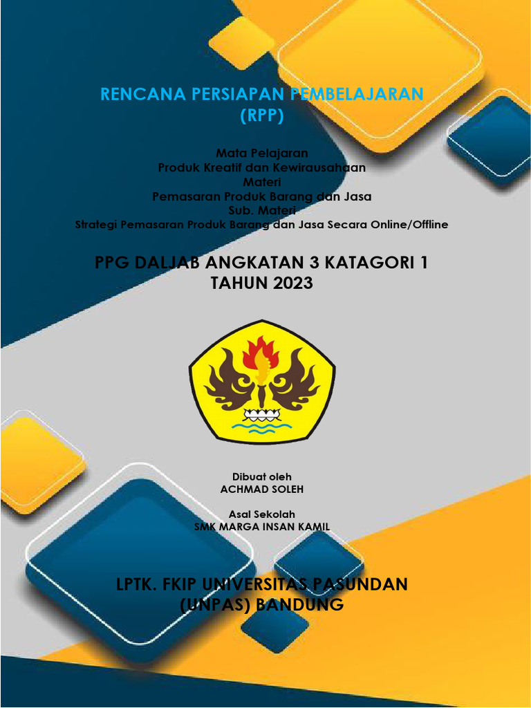 RPP Pemasaran Produk Barang dan Jasa | PDF