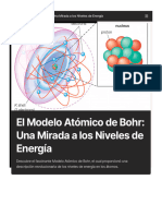 El Modelo Atómico de Bohr - Una Mirada A Los Niveles de Energía Gamma