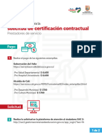 Procedimiento - Certificación Laboral - Prestadores de Servicio