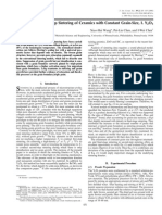 Journal: Two-Step Sintering of Ceramics With Constant Grain-Size, I. Y O