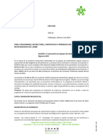 Circular I Convocatoria Apoyos de Sostenimiento Regular 2024 CBC. Firmada