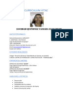 Curriculum Tamara PDF