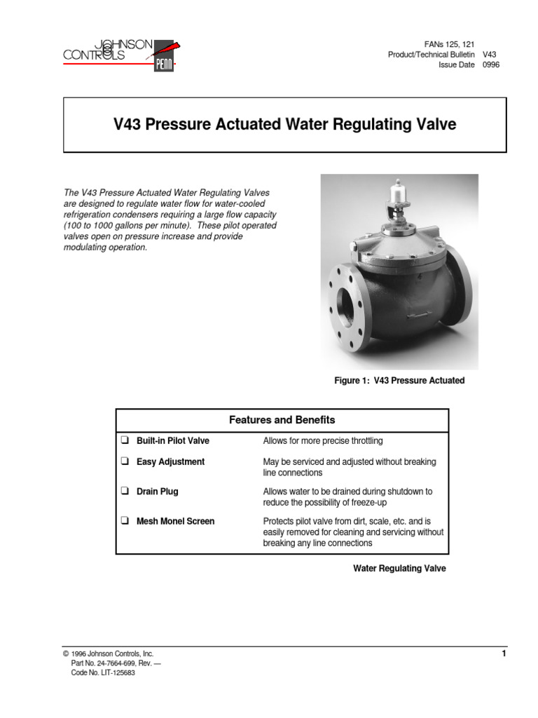 V43 Water Regulating Valve Guide | PDF | Valve | Water