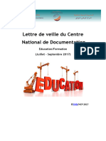 Lettre de Veille CND Maraacid Education Juillet - Septembre 2017