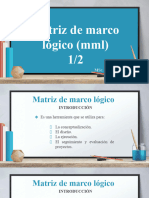 Presentación - Matriz de Marco Lógico 1-2