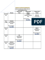 Schedule For Prelim Examinations 2ND Semester Bsa1 Stub 2375