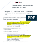 ? Semana 14 - Tema 01 Tarea - Presentación Del Esquema de Producción para La PC2 (Culminado)