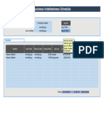 Business Indebtedness Schedule