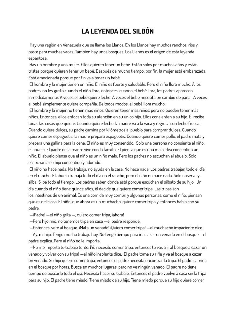 La Leyenda Del Silbón PDF