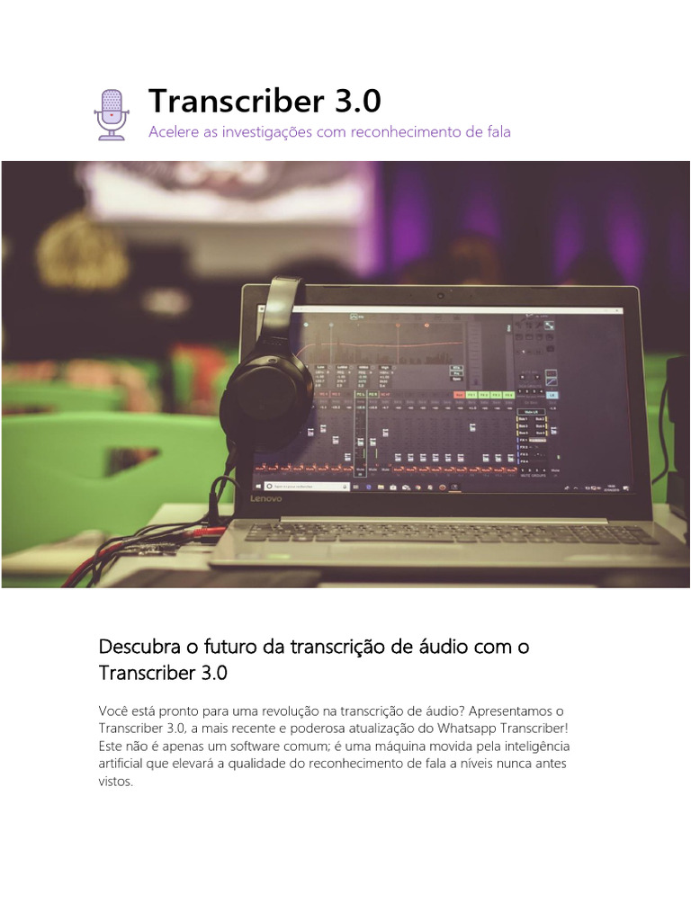 Manual Do Usuário - Transcriber 3 | PDF | Inteligência artificial ...