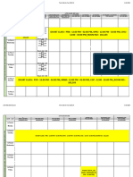 Time Table 12th February To 18th Februrary