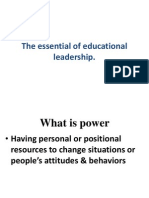 The Essential of Educational Leadership