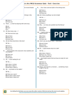 777 - There Is Vs There Are MCQ Grammar Quiz Test Exercise