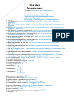 ECS1601 Formula Sheet