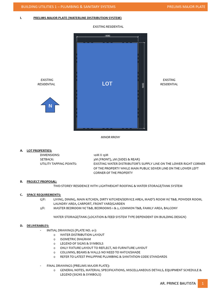 2023 09 09 Building Utilities 1 Prelims Major Plate Rev 01 | PDF | Drawing