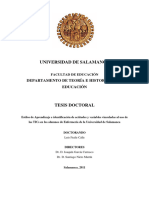 Universidad de Salamanca: Departamento de Teoría E Historia de La Educación
