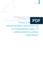 Acuerdos Empresariales Restrictivos de La Competencia - Colombia