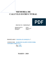 Memoria de Calculo Estructuras Chilca Final