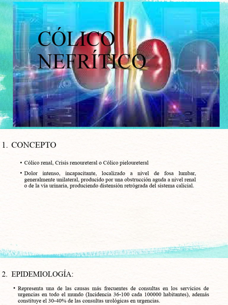 Síntomas del Cólico Renal | PDF | Medicina CLINICA | Urología