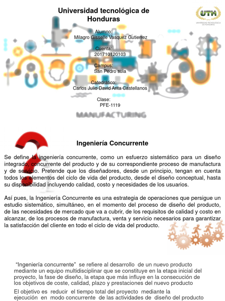 Ingeniería Concurrente en el Desarrollo de Productos | PDF | Calidad ...
