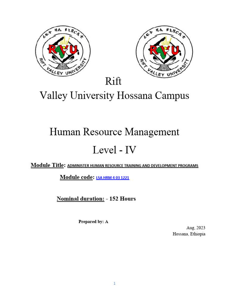 Manage Hr Training And Development Programs Pdf Goal Human Resources