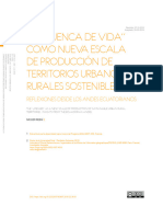 La "Cuenca de Vida" Como Nueva Escala de Producción de Territorios Urbano-Rurales Sostenibles