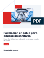 Formacion en Salud para Educacion Sanitaria