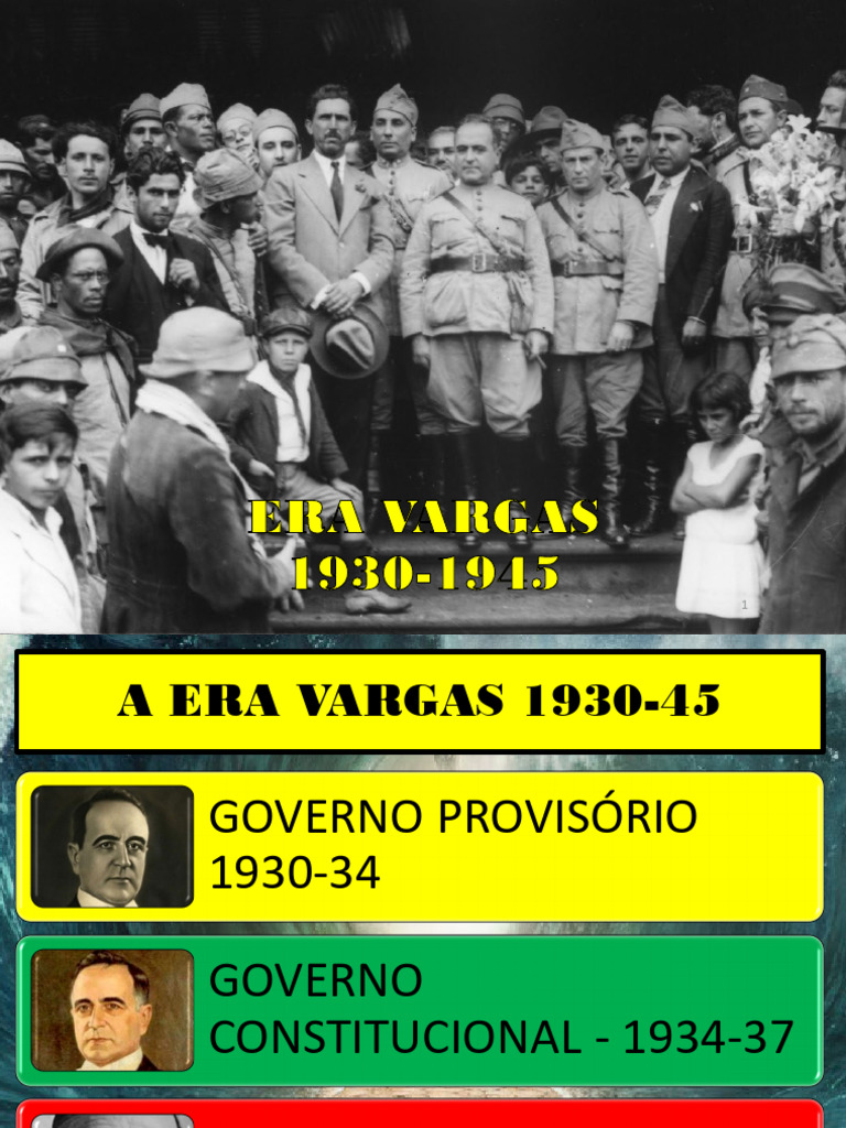 Brasil Era Vargas (1930 A 1945) | PDF | Brasil | Governo