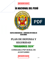 Plan de Defensa y Seguridad Forjadores de La CIA PNP Rural de Acostambo 2024.-Huayra