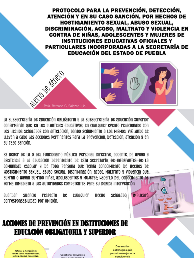 Protocolo de Prevención y Atención Escolar | PDF | Violencia | Abuso ...