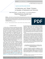 geographical indications and origin products in brasil the interplay of institucions and networks