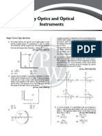 Ray Optics and Optical Instruments - PYQ Practice Sheet (Physics)
