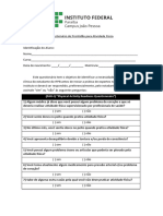 Questionario de Prontidao para Atividade Fisica