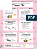 Infografía de Proceso Notas de Papel Aesthetic Rosa Blanco