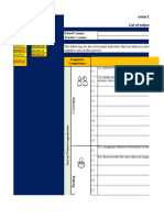 Scoresheet For Classwork Grade English Example