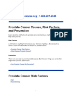 Prostate Cancer Causes, Risk Factors, and Prevention