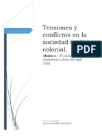 Tensiones y Conflictos en La Sociedad Tardo Colonial