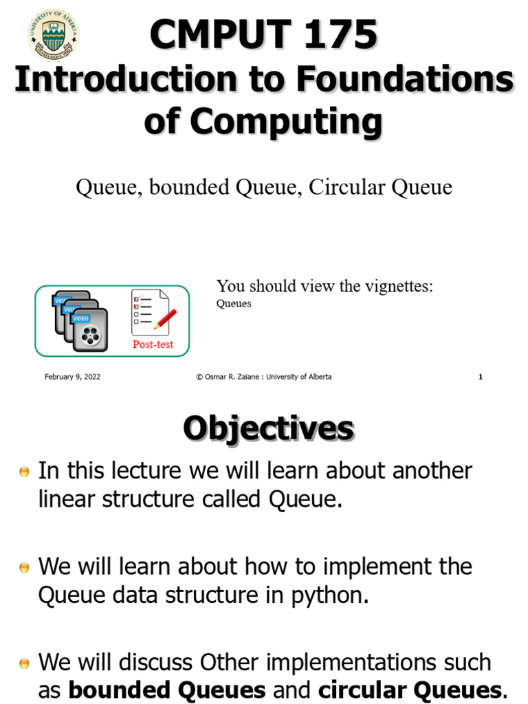 C175 07 2023 Queue SA Final | PDF | Queue (Abstract Data Type) | Formal ...